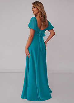 Barbie ♥ Azazie Bridesmaid Dresses Jade A-Line Pleated Chiffon Dress image2