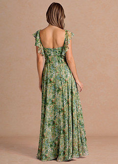 Leilani Green Floral Maxi Dress image2