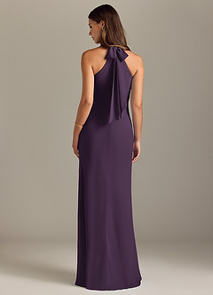 Azazie Doretta Bridesmaid Dresses Plum Mermaid Pleated Chiffon Dress image8