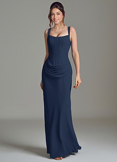 Azazie Niamh Suknie dla druhen Syrena Gorset Szyfon Do ziemi Sukienka image4