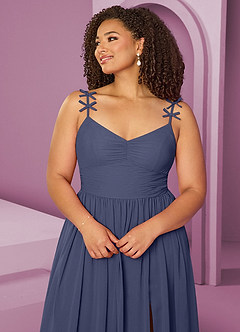 Barbie ♥ Azazie Bridesmaid Dresses Stormy A-Line Pleated Chiffon Dress image6