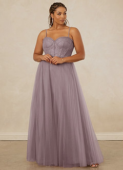 Christian Siriano Bridal for Azazie 1015 Bridesmaid Dresses Pleated Tulle and Chantilly Lace A-line Dress image11