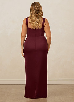 Christian Siriano Bridal for Azazie 1017 Bridesmaid Dresses Cabernet Sheath Sweetheart Neckline Stretch Satin Dress image11