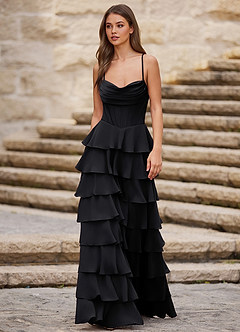 Rhythm Svart Volangklänning med A-linjeform image4