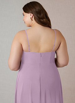 Azazie Emerald Final Sale Wisteria A-Line Ruffled Chiffon Dress image10