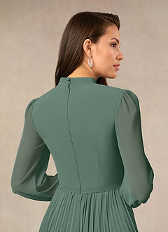 Azazie Adellah Kleider für die Brautmutter A-Linie Plissee Chiffon Kleid Seemoos image4