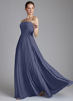 Azazie Mariana Bridesmaid Dresses Stormy A-Line Strapless Chiffon Dress image6