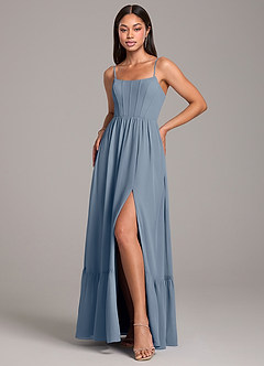 Azazie Kailee Bridesmaid Dresses Twilight A-Line with Pockets Chiffon Dress image5