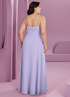 Barbie ♥ Azazie Bridesmaid Dresses Lilac A-Line with Pockets Chiffon Dress image2
