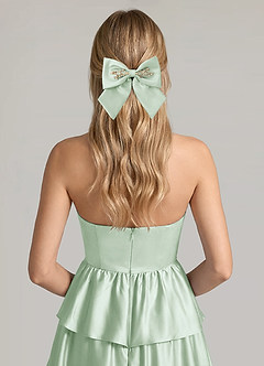 front Pinza para el pelo con lazo de rama de metal de color a juego