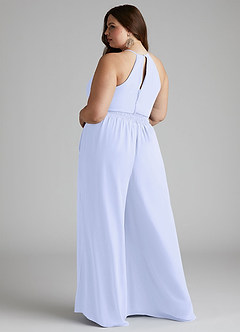 Azazie Kenzi Bridesmaid Dresses Lavender Pleated Chiffon Jumpsuit image9