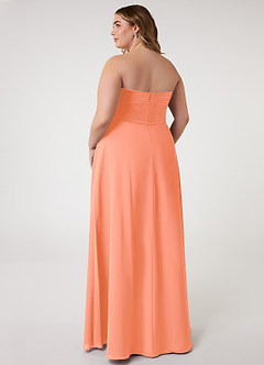 Azazie Arabella Allure Abiti da Damigella Abito Convertibile A-Line in Chiffon Scollo a Cuore Tramonto image17