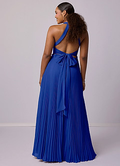 Barbie ♥ Azazie Bridesmaid Dresses Royal Blue A-Line Pleated Chiffon Dress image8