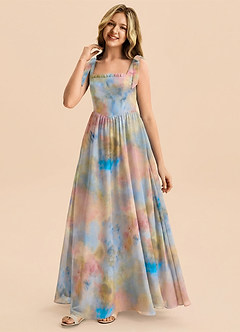 front Azazie Sadie Junior Formal Dress