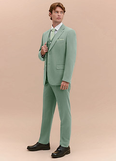 front William Dusty Sage 3-delad kostym