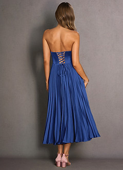 Celene Royal Blue Midi Dress image3