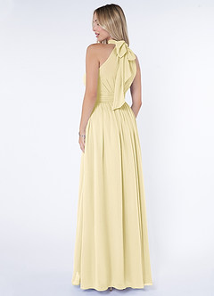 Azazie Iman Suknie dla druhen Linia A Marszczony Szyfon Do ziemi Sukienka image5