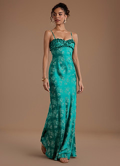 Robe Maxi Vert Persan Karolina image5