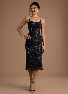 Brie Black Midi Dress image5