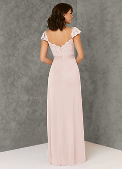 Azazie Jina Final Sale Agave A-Line Lace Dress image4