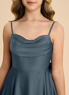 Azazie Bear Junior Twilight A-Line Sweetheart Neckline Stretch Satin Dress image8