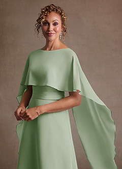 Azazie Marilla Suknie dla Matki Panny Młodej Linia A Pofałdowany Szyfon Długość podłogi Sukienka image8