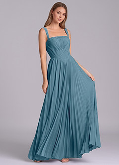 Azazie Mina Bridesmaid Dresses Bermuda A-Line Pleated Chiffon Dress image3