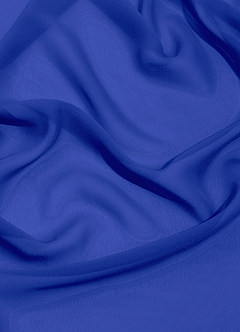 Azazie Eren Bridesmaid Dresses Royal Blue Sheath One Shoulder Chiffon Dress image11