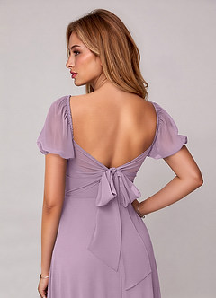 Azazie Fatima Bridesmaid Dresses Wisteria A-Line with Pockets Chiffon Dress image1