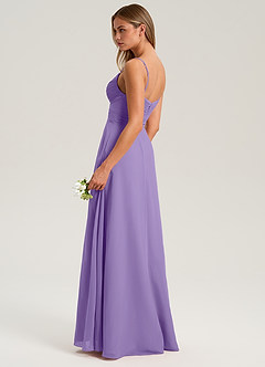 Azazie Terese Bridesmaid Dresses Tahiti A-Line Pleated Chiffon Dress image5