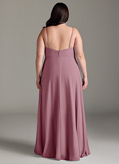 Azazie Akita Bridesmaid Dresses Vintage Mauve A-Line Chiffon Dress image6