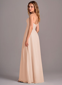 Azazie Joni Final Sale English Rose A-Line Strapless Chiffon Convertible Dress image3