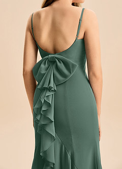 Azazie Lioren Junior Robe Sirène en Mousseline de soie Arc Mousse De Mer image6