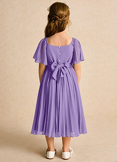 Azazie Gisele Abiti da Ragazza di Fiori Abito A-Line in Chiffon Plissettato Tahiti image6