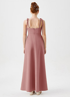 Azazie Rosey Junior Dusty Rose A-Line Sweetheart Neckline Stretch Crepe Dress image2