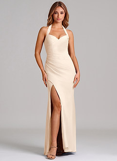 Azazie Emeria Suknie dla druhen Syrena Dekolt w kształcie serca Szyfon Do ziemi Sukienka image3