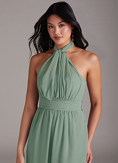 Azazie Lamara Šaty pro družičky Overal Z ramene Z ramene Šifón image2