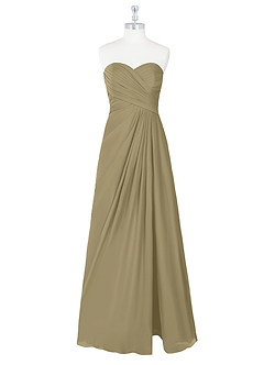 Azazie Arabella Allure Bridesmaid Dresses Moss Green A-Line Sweetheart Neckline Chiffon Convertible Dress image8