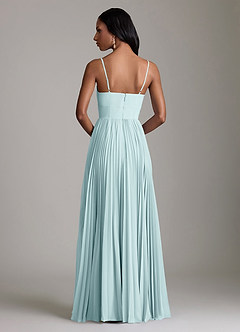 Azazie Akiko Bridesmaid Dresses Sea Glass A-Line Sweetheart Neckline Chiffon Dress image5