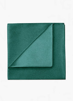 front Metallic Satin Wide Tie and Pocket Square Set