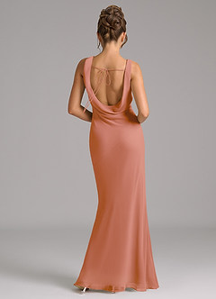 Azazie Rylina Bridesmaid Dresses MAI TAI Mermaid Pleated Chiffon Dress image6