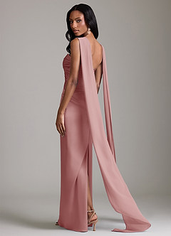 Azazie Sonora Suknie dla druhen Osłona Bez ramiączek Satyna elastyczna Do ziemi Sukienka image2