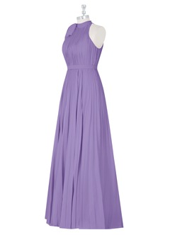 Azazie Cailyn Bridesmaid Dresses A-Line Pleated Chiffon Floor-Length Dress image8