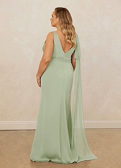 Christian Siriano Bridal for Azazie 1011 Bridesmaid Dresses Plunging Stretch Satin Mermaid Dress image12