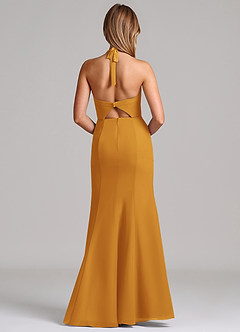 Azazie Emeria Suknie dla druhen Syrena Dekolt w kształcie serca Szyfon Do ziemi Sukienka image2