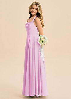 Azazie Kady Junior Candy Pink A-Line Sweetheart Neckline Chiffon Dress image5