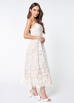 My Dearest White Lace Sleeveless Midi Dress image6