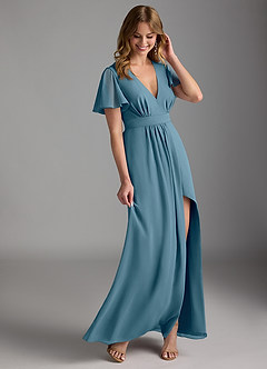 Azazie Zaniah Bridesmaid Dresses Bermuda A-Line Chiffon Dress image6