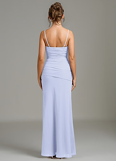 Azazie Whitley Jurken voor bruidsmeisjes Jurk van Chiffon met Zeemeermin Strapless Lavendel image7