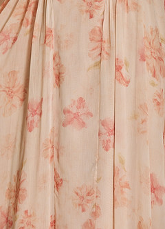 Candace Peach Off The Shoulder Maxi Dress image7